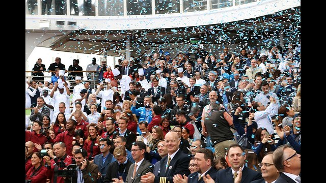 La cérémonie d'inauguration de l'Harmony of the Seas
