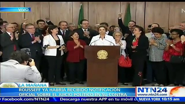 Voy a luchar con todos los instrumentos legales para ejercer mi mandato hasta el fin : Dilma Rousseff