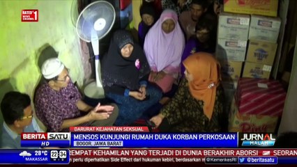 Mensos Beri Santunan Keluarga Balita Korban Perkosaan