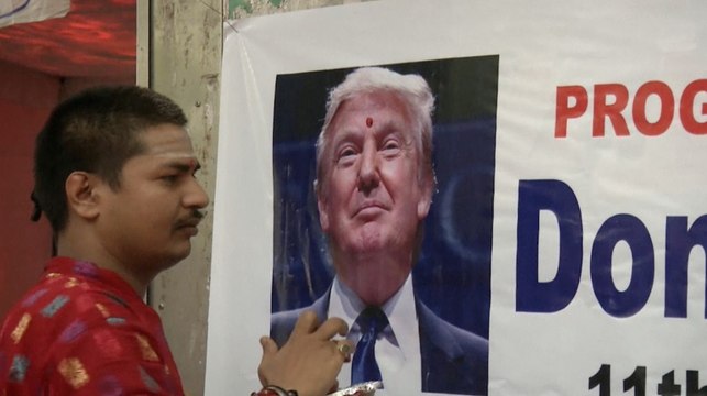 Hindu nationalist group performs fire ritual, prays for Trump to win election