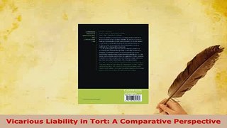 PDF  Vicarious Liability in Tort A Comparative Perspective  EBook
