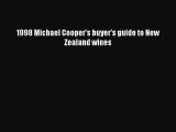 Download 1998 Michael Cooper's buyer's guide to New Zealand wines PDF Free