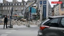 Saint-Brieuc. Les travaux de démolition des halles se terminent