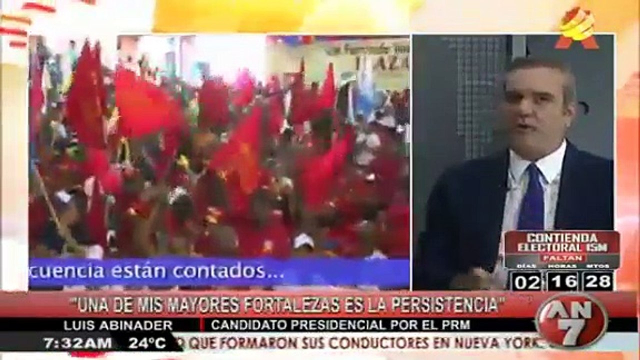 [12 Mayo 2016] Interesante Entrevista a Luis Abinader, Candidato Presidencial PRM (Partido Revolucionario Moderno)