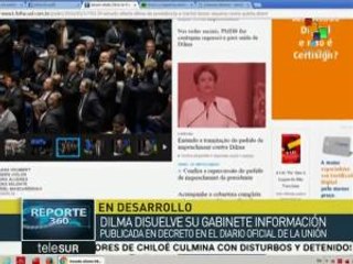 Brasil: Pdta. Rousseff disuelve su gabinete de gobierno