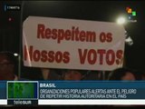 Brasileños prometen que seguirán en su lucha por la democracia