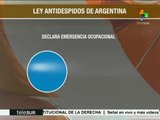 Oposición argentina aprueba en primera discusión Ley Antidespidos