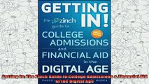 new book  Getting In The Zinch Guide to College Admissions  Financial Aid in the Digital Age