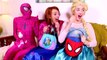 Spiderman is Kidnapped by RAPUNZEL! w- Frozen Elsa Pink Spidergirl Maleficent & Joker! Superhero Fun