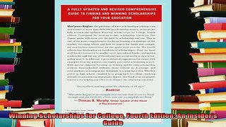 new book  Winning Scholarships for College Fourth Edition An Insiders Guide