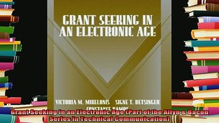 new book  Grant Seeking in an Electronic Age Part of the Allyn  Bacon Series in Technical