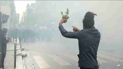 Protestan contra la Reforma Laboral en París
