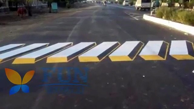 Passadeiras em 3D? Uma ideia genial para despertar a atenção dos condutores