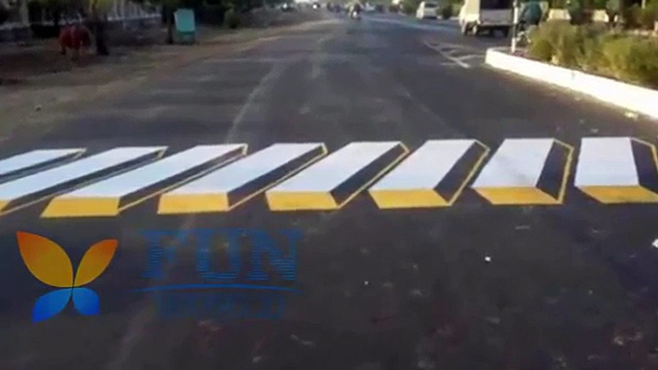 Passadeiras em 3D? Uma ideia genial para despertar a atenção dos condutores