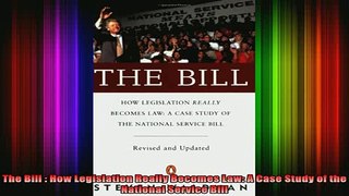 free pdf   The Bill  How Legislation Really Becomes Law A Case Study of the National Service Bill