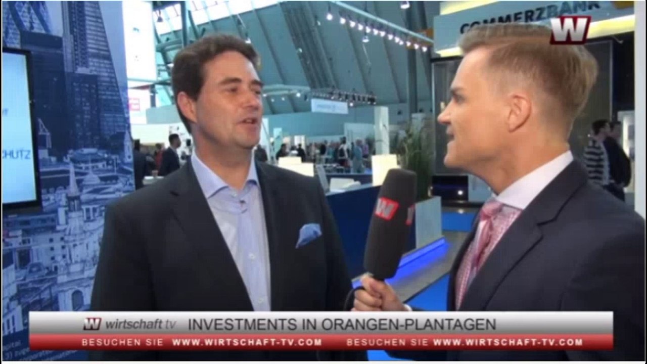 Carsten Pfau (Agri Terra): Orangenplantage auf der INVEST Stuttgart 2016
