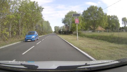 ligne blanche blagon ( 33 ) , limite vitesse