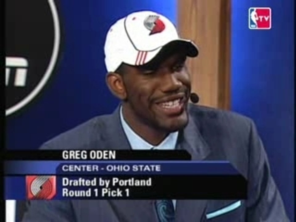 NBAGreg Oden Draft 2007  No. 1