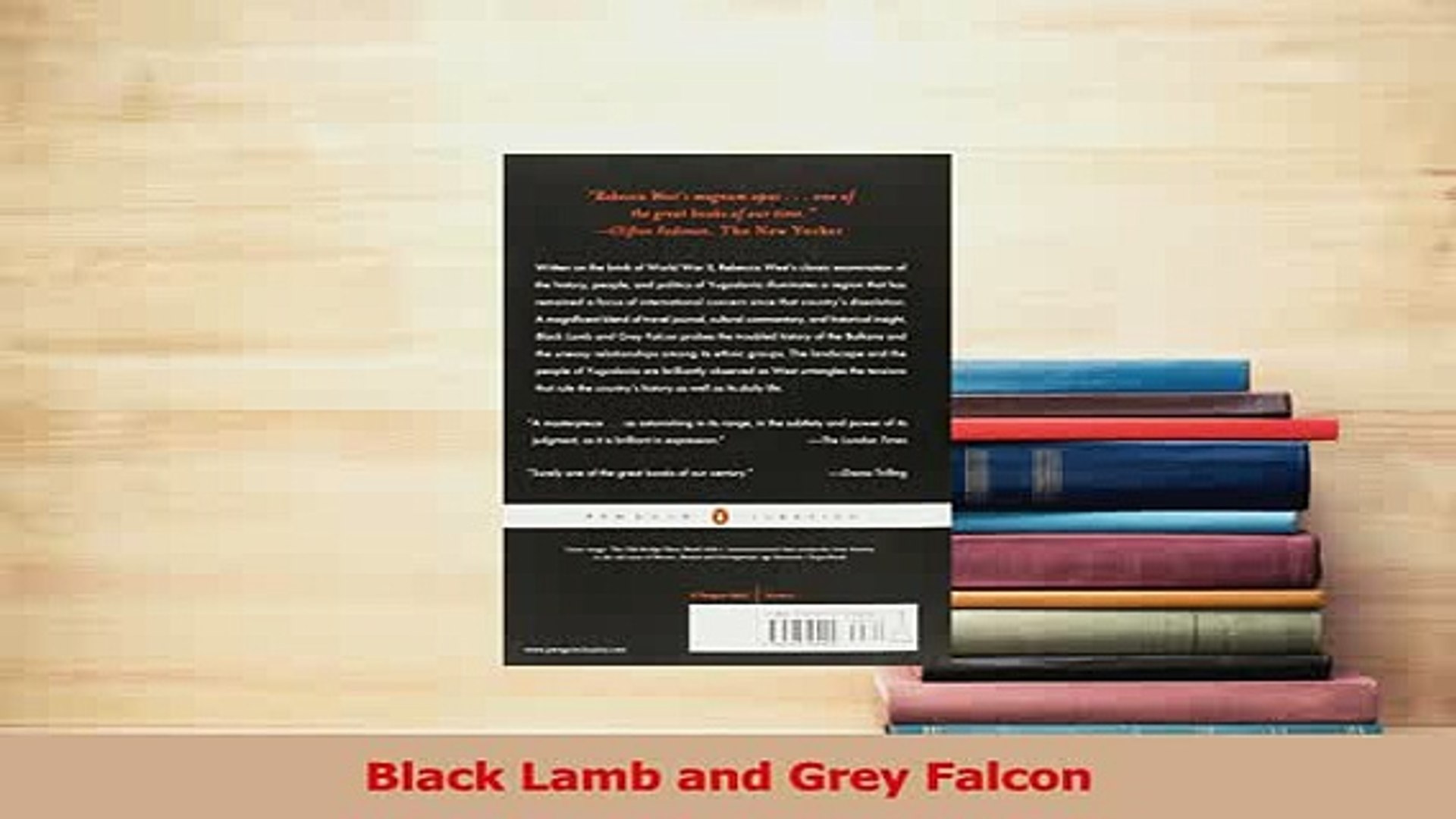 Pdf Black Lamb And Grey Falcon Ebook