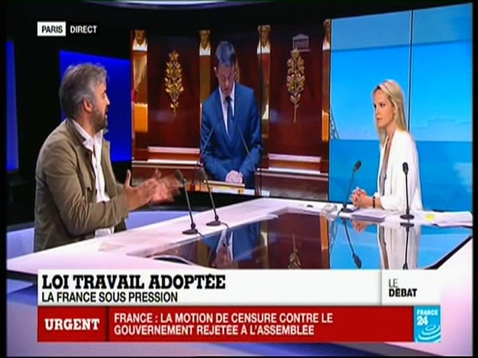 Alexis Corbière invité  à " Paris Direct" France 24 le 12/05/2016