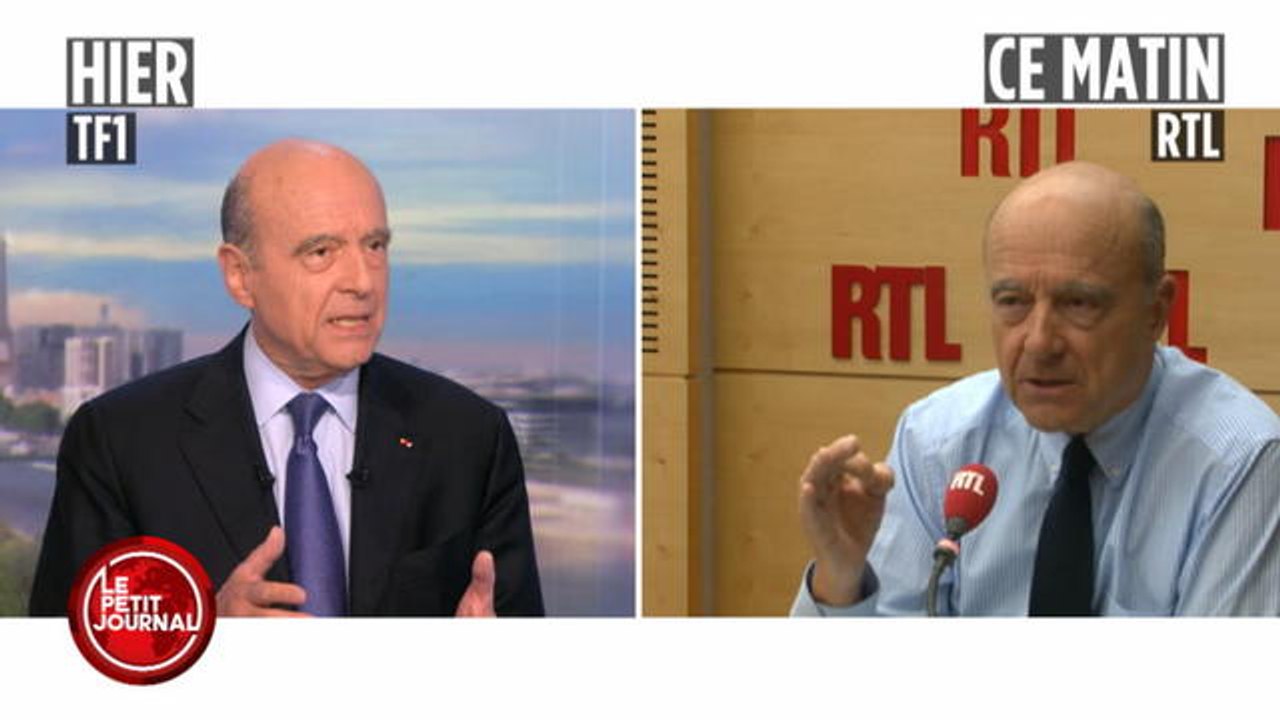 Alain Juppé en copier-coller sur RTL et TF1 - Le Petit Journal du 12/05 - CANAL+
