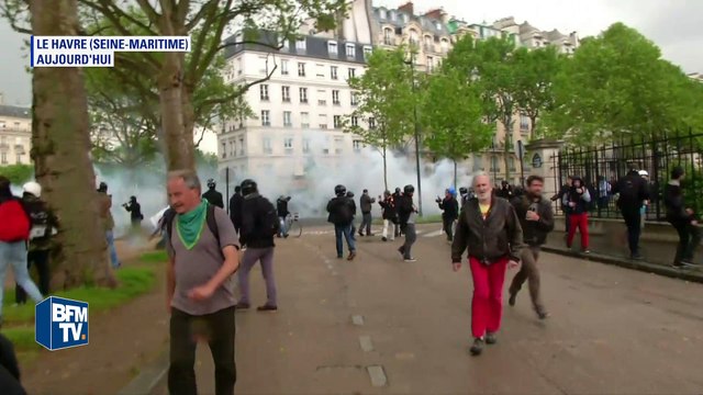 Loi travail: des heurts dans différentes manifestations