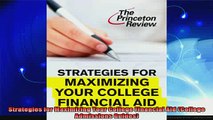 best book  Strategies for Maximizing Your College Financial Aid College Admissions Guides