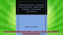 best book  Petersons 1999 Scholarships Grants  Prizes 3rd Edition Includes CDRom