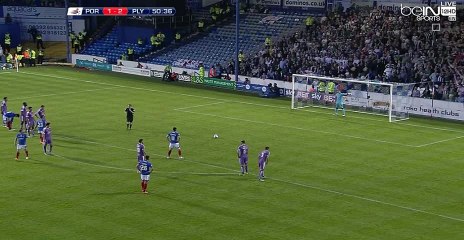 Gary Roberts penalty Goal - Portsmouth 2-2 Plymouth Argyle FC (12/5/2016)