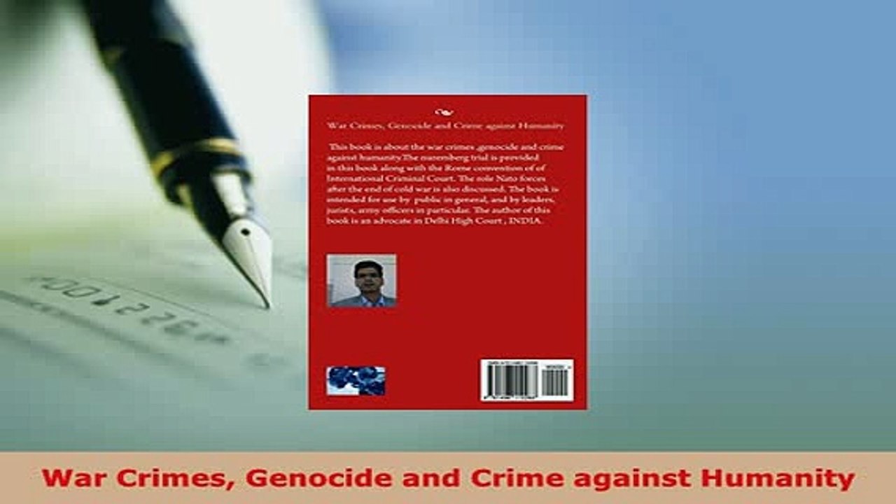 Download  War Crimes Genocide and Crime against Humanity  Read Online