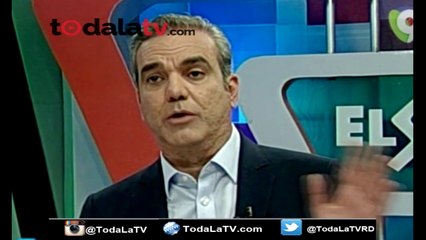 LUIS ABINADER ENFRENTA A "EL PAREDON" DE EL SHOW DEL MEDIODIA-VIDEO