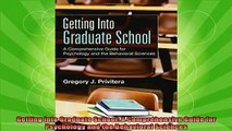 best book  Getting Into Graduate School A Comprehensive Guide for Psychology and the Behavioral