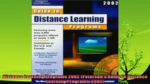 best book  Distance Learning Programs 2002 Petersons Guide to Distance Learning Programs 2002