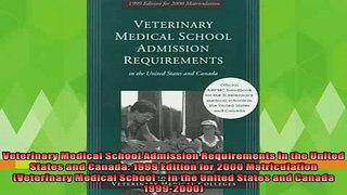 best book  Veterinary Medical School Admission Requirements in the United States and Canada 1999