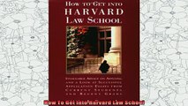 best book  How To Get Into Harvard Law School
