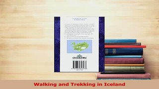 PDF  Walking and Trekking in Iceland Free Books