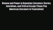 Read Women and Power in Argentine Literature: Stories Interviews and Critical Essays (Texas