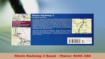 Download  Rhein Radweg 2 Basel  Mainz BIKE380 PDF Free