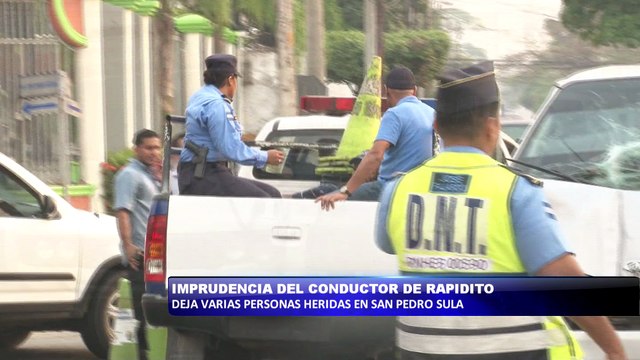 Imprudencia del conductor de rapidito deja varias personas heridas