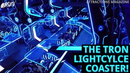 Disney's Newest Tron Roller Coaster