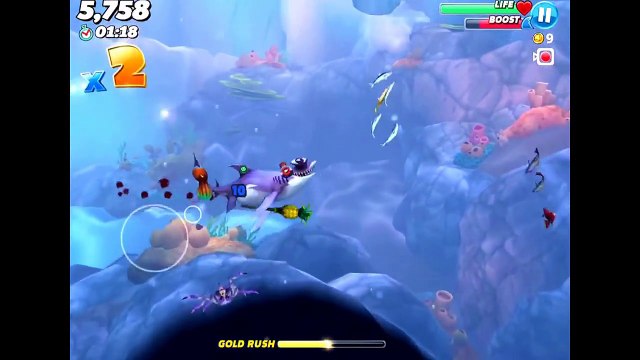 Hungry Shark World | Episode 2, Arctic Ocean + All hungry letters = Mass Death