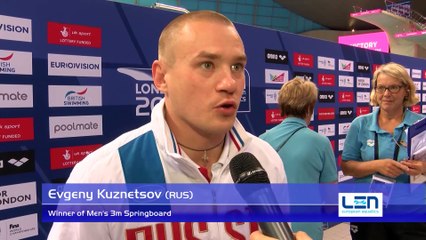 Evgeny Kuznetsov, winner of Men's 3m Springboard – Day 4, London