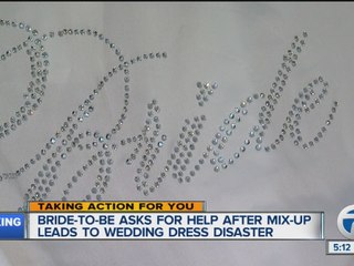 Woman given wrong wedding dress struggles to get new one