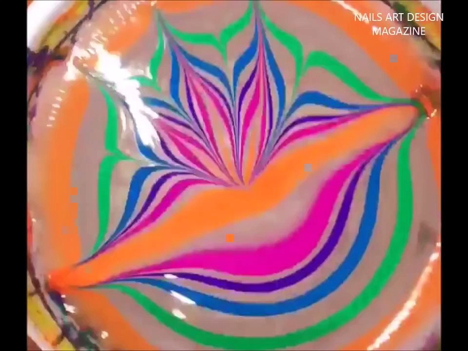 Water marble.... nails COMPILATION