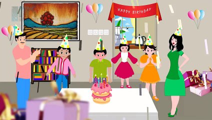 Happy Birthday Song - Nursery Rhymes For Kids - Cartoon Animation