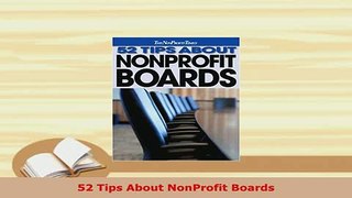 PDF  52 Tips About NonProfit Boards Download Full Ebook