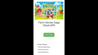 Farm Heroes Saga Hack Cheat Unlimited Gold Bars,Unlimited Magic Beans,Unlock Refill Life