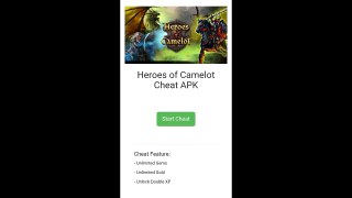 Heroes Of Camelot Hack Cheat Unlimited Gems,Unlimited Gold,Unlock Double XP