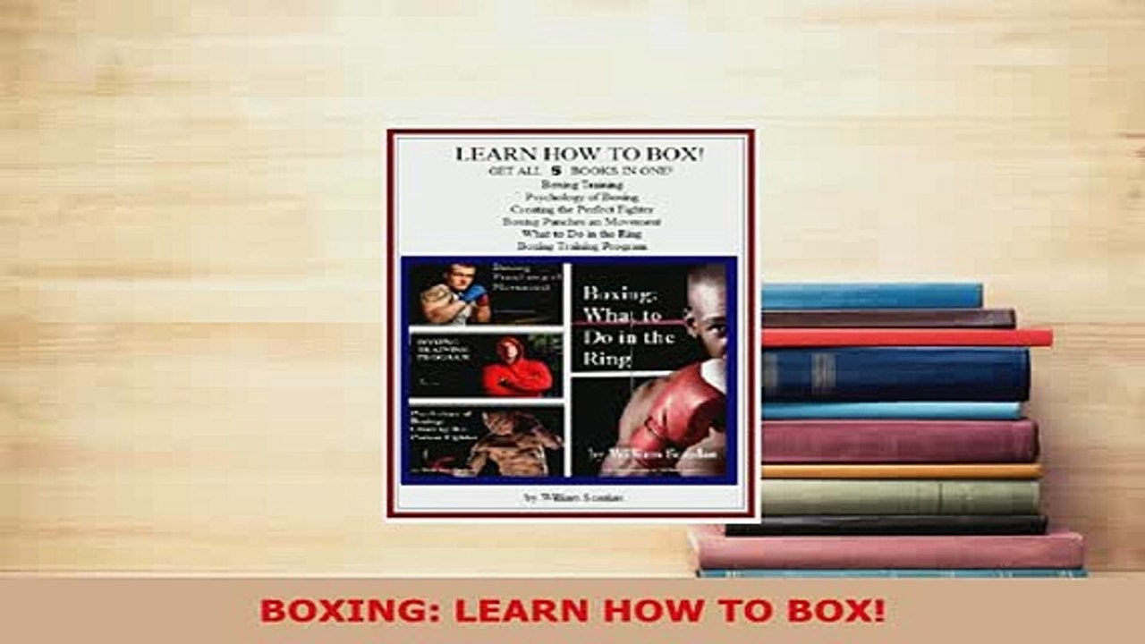 PDF  BOXING LEARN HOW TO BOX  Read Online