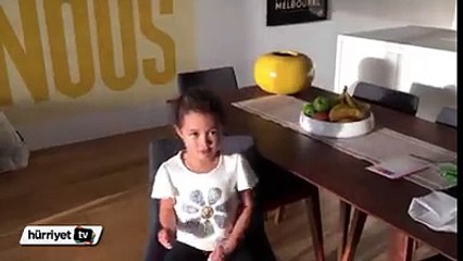 very intelligent girl through back veru correctly soo cute